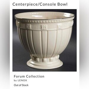 LENOX Forum Collection Footed Centerpiece/Console Bowl Vintage Discontinued EUC